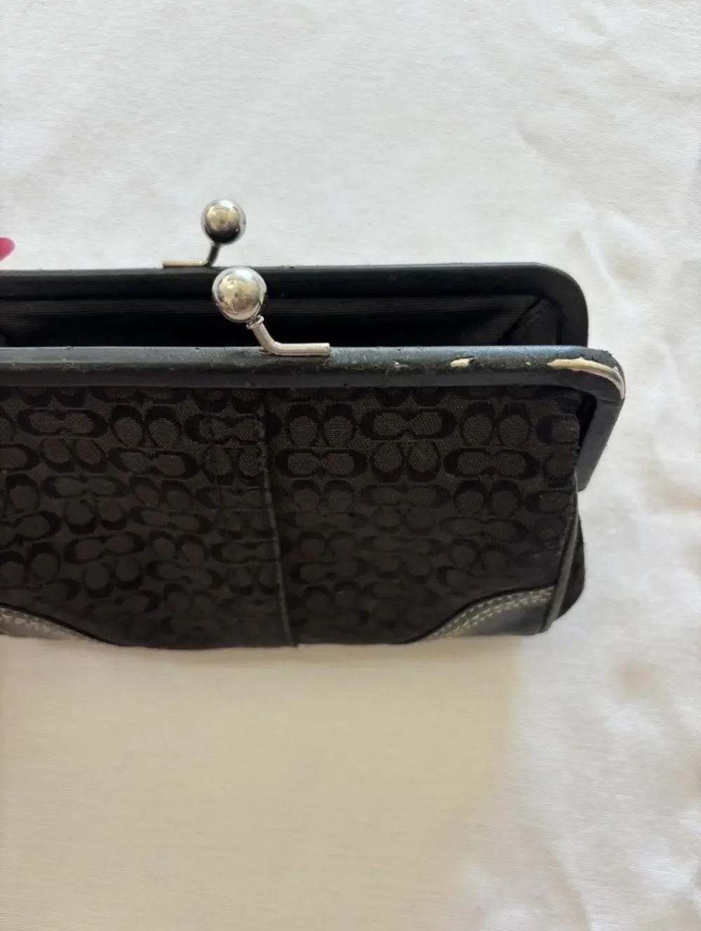 Vintage Coach clutch wallet